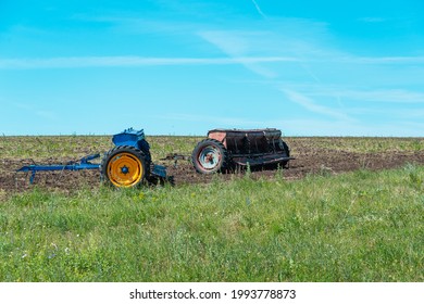 Tractor equipment for processing agricultural fields. New and old.