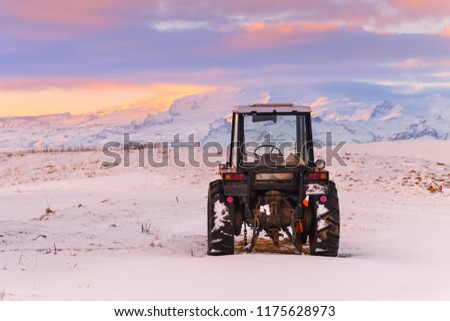 Tractor in Iceland