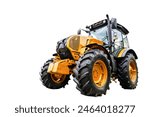 Tractor isolated white background. Farm agricultural tractor