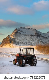 Tractor machine in Iceland