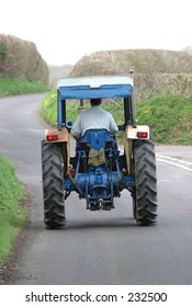 Tractor On Country Lane