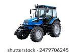 Tractor: A powerful vehicle used for various farm tasks, including plowing, tilling, planting, and transportation.