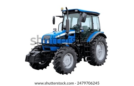 Tractor: A powerful vehicle used for various farm tasks, including plowing, tilling, planting, and transportation.
