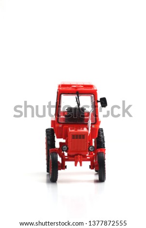 tractor T-25A isolated on white background