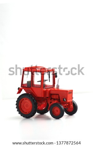 tractor T-25A isolated on white background