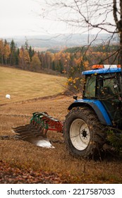 Tractor taking a brake from work