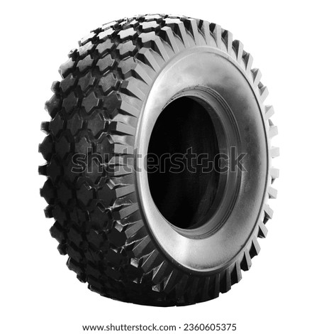Tractor tire , Agriculture tire , BIg tire
 isolated on white background. 