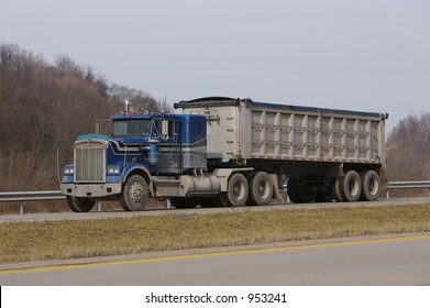 Tractor Trailer Dump Truck