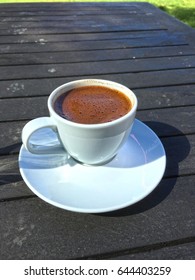 Tradational Turkish Coffe And Water