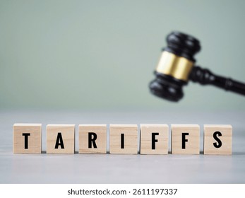 Trade current issue concept in selective focus 