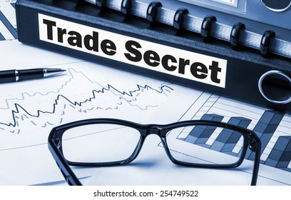 Trade Secrets Concept On Document Folder