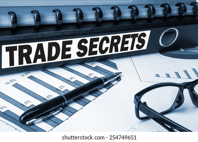 Trade Secrets Concept On Document Folder