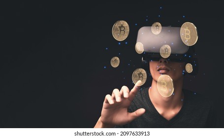 Trade trading crypto currency coins Bitcoin Exchanges Invest Metaverse stocks - Shutterstock ID 2097633913