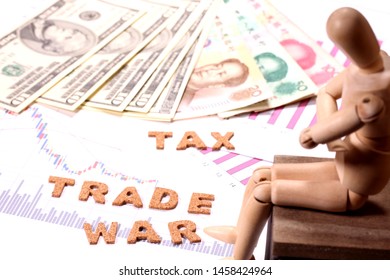 Trade war image and graph