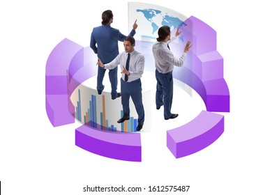 Trader working in technical visualization environment
