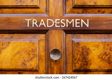 Tradesmen door sign