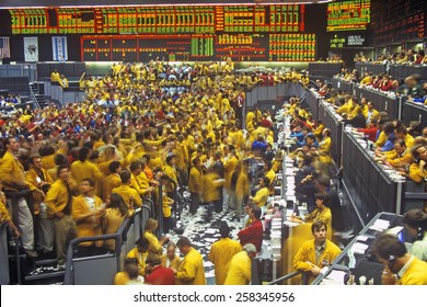 Trading Floor Of The Chicago Mercantile Exchange, Chicago, Illinois