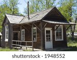 Trading post  of the  old mining town of Columbia in  California,