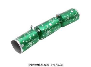 Tradition Green Metallic Christmas Cracker