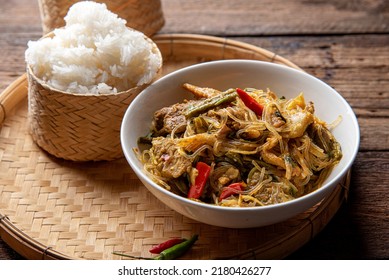 Tradition Northern Thai food. Gang Ho Curry ,Lanna Thai food concept