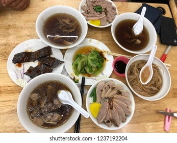 Tradition Taiwanese Food. Duck Rice,ruck Soup.