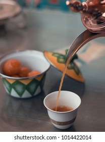 A Traditional Arabic Coffee And Sweet