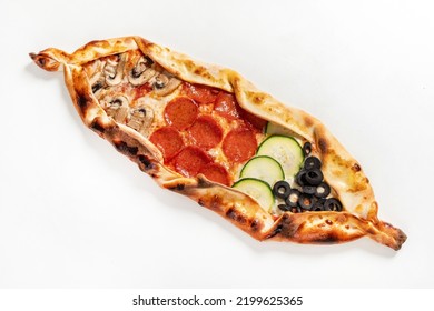 Traditional Arabic Pizza Lahmacun Pide