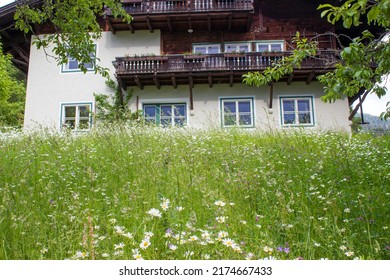 A traditional Austrian mountain farm house in the alpine village of Doelsach, East Tyrol, Austria