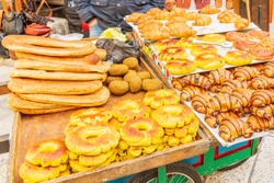 Traditional Bagels On The Street Of Jerusalem