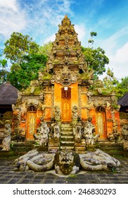 Traditional balinese architecture. Bali island, Indonesia.