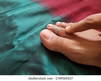 Traditional Beautiful Silver  Toe Ring