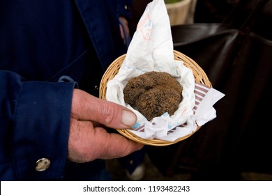 Traditional Black Truffle Market Of Lalbenque In Périgord, France