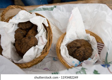 Traditional Black Truffle Market Of Lalbenque In Périgord, France