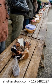 Traditional Black Truffle Market Of Lalbenque In Périgord, France