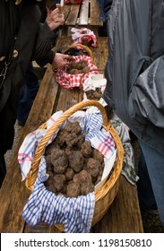 Traditional Black Truffle Market In Lalbenque, France