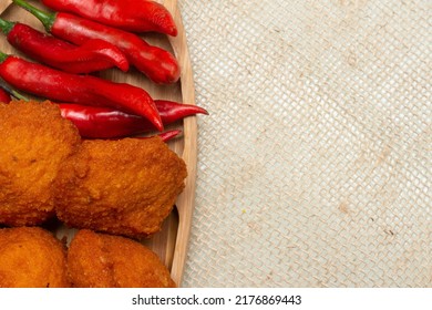 Traditional Brazilian Snack With Red Peppers - Typical Bahian Food - Acaraje