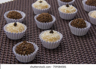 Traditional Brazilian Sweet Brigadeiro Beijinho Stock Photo 759584581 ...