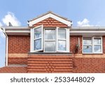 Traditional brick terraced houses in UK