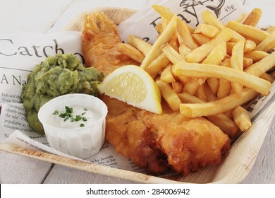 Traditional British Fish And Chips