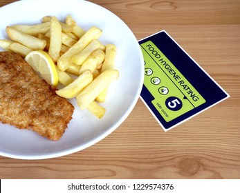 Traditional British Fish And Chips And VERY GOOD Food Hygiene Rating