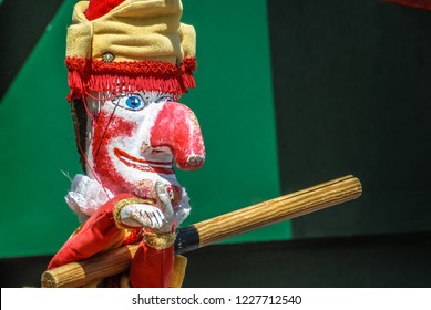 Traditional British seaside puppet show featuring Mr Punch.