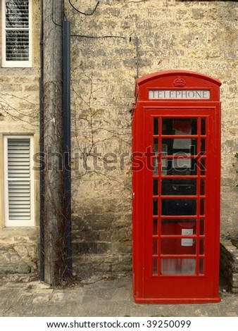 Traditional British Telephone Box