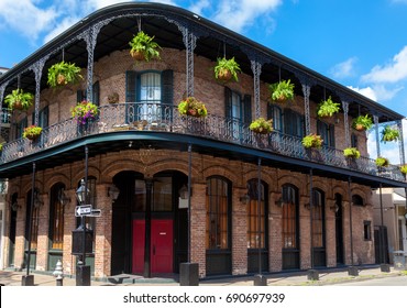 Traditional Building In French Quarter New Orleans