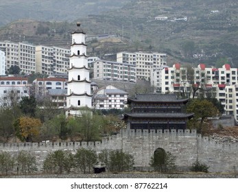 Traditional Buildings In Front Of A Historic District Named 