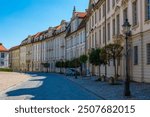 Traditional buildings at Residenzplatz in German town Eichstätt.