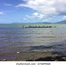 Traditional canoes in Alotau, Milne Bay, Papua New Guinea.