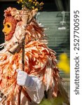 Traditional carnival mask of the municipality of Lobios: os Follateiros. Ourense, GalIcia. Spain