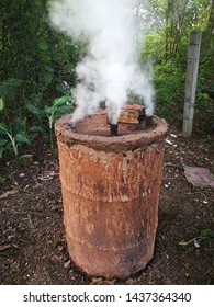 Traditional Charcoal Making From Wood Chips