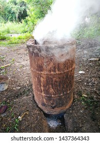 Traditional Charcoal Making From Wood Chips