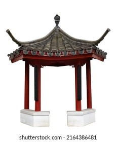 Traditional Chinese Arch Gateway Gazebo Isolated